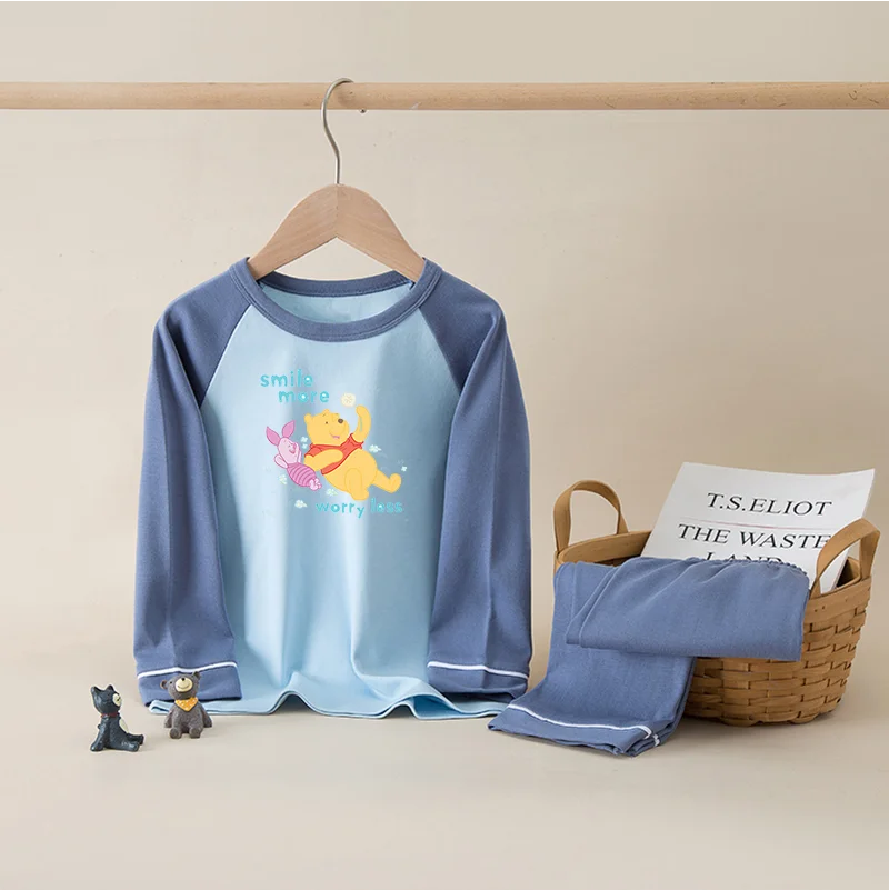 Winnie the Pooh  Cotton Kids Pajama Sets ,Sleeping Clothing Sets, long Sleeve Pants Sleepwear