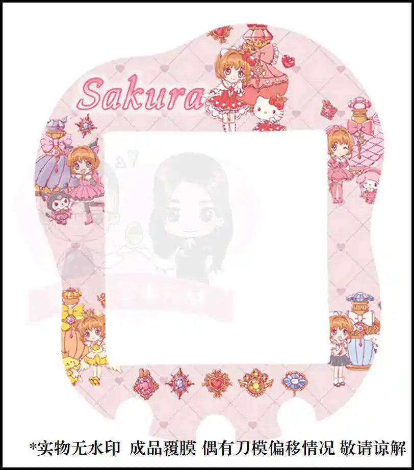 Sanrio Hellokitty Cinnamoroll Tamagotchi Uni Faceplate Silicone Protective Film Kawaii Sticker Cute Tamagotchi Protective Decor