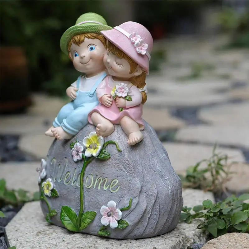 Garden Sculptures Solar Outdoor Lights Garden Decorations