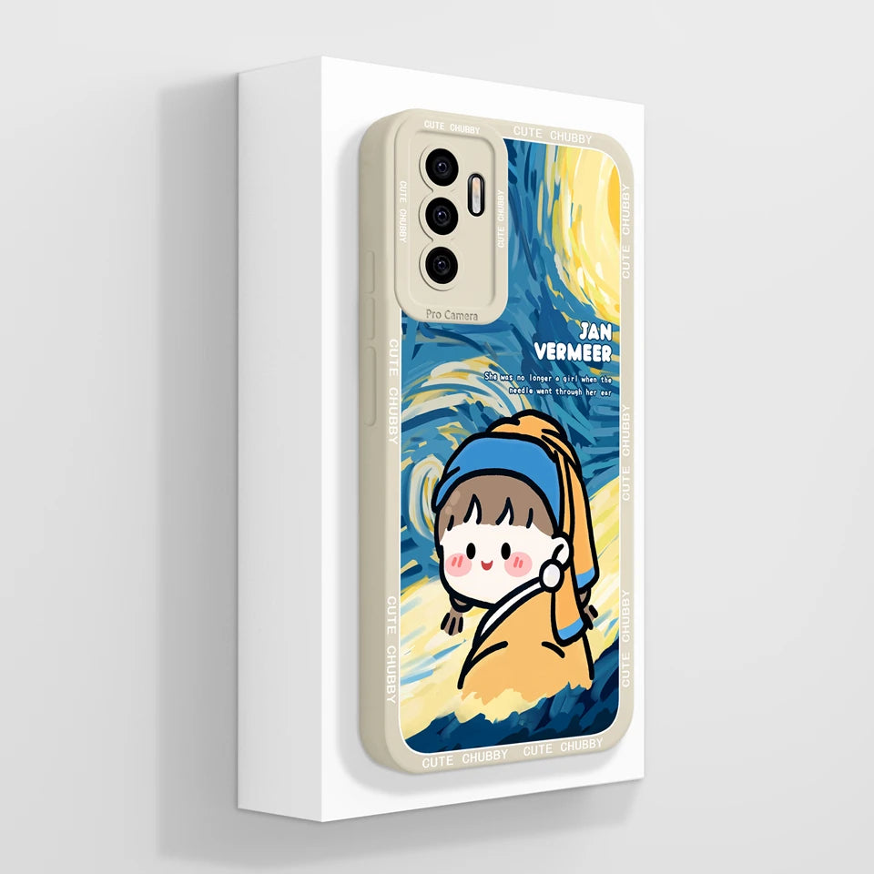 Case For Vivo S10E 5G V23E 4G 5G Y75 4G Beautiful Flower Cartoon Girl Liquid Anti-fall Phone Cover For VivoS10e V23e Y75 Funda