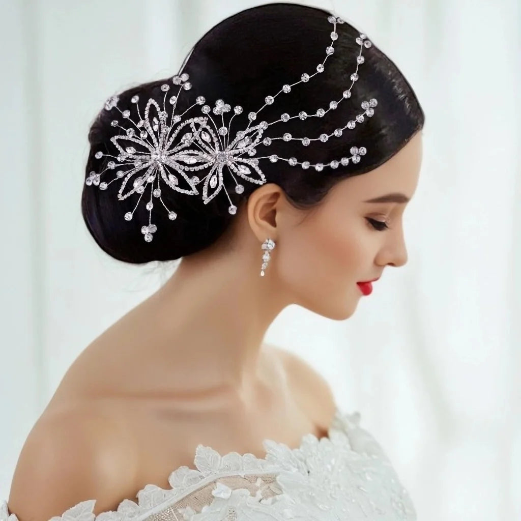 Wedding Comb Rhinestone Bridal Hairpin Wedding Hair Accessories Bride Headdress Pageant Headwear Bridesmaid Tiara HP499