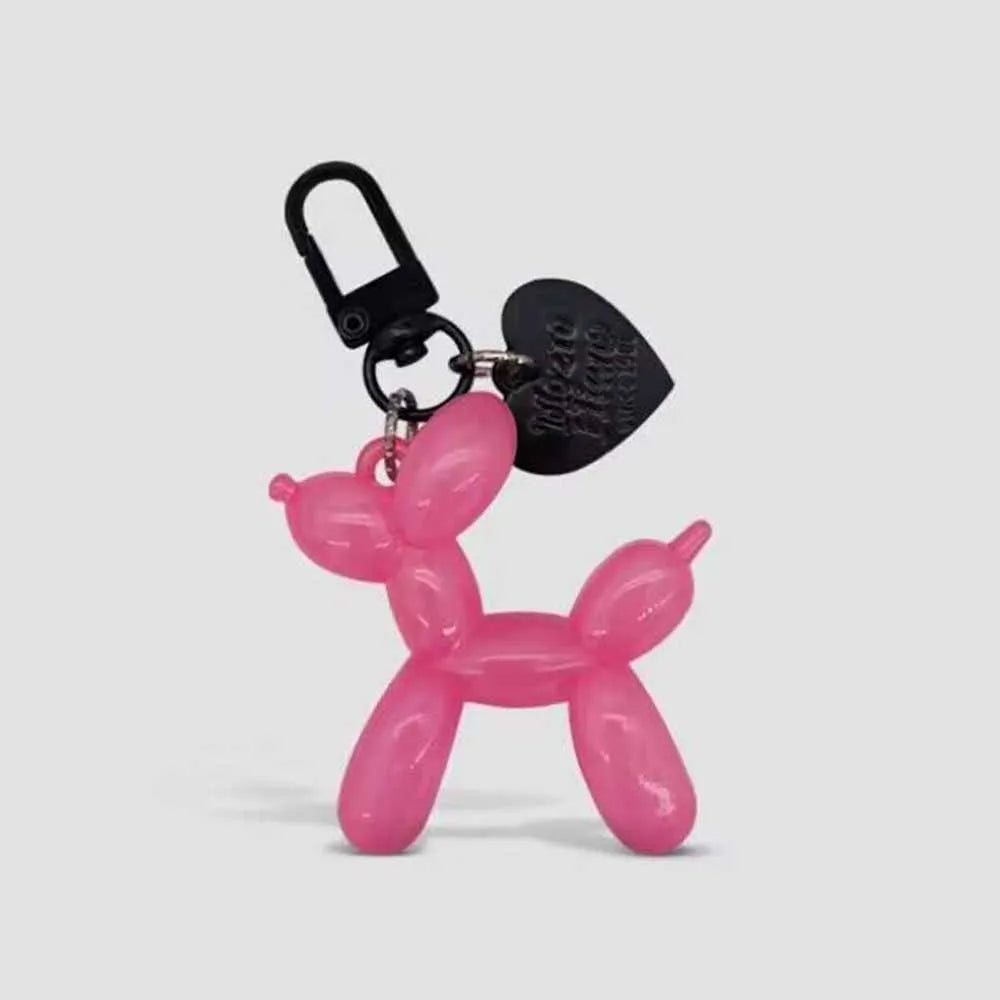 Cute Cartoon Balloon Dog Couple Keychains Key Ring -New  Cute  Car Holder Jewelry Gift Decoration Accessories