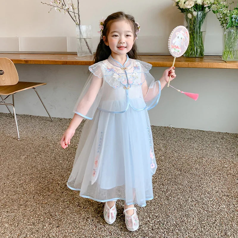 Hanfu Girls' New 'S Ancient Style Baby Girl Princess Dress Children'S Summer Clothing