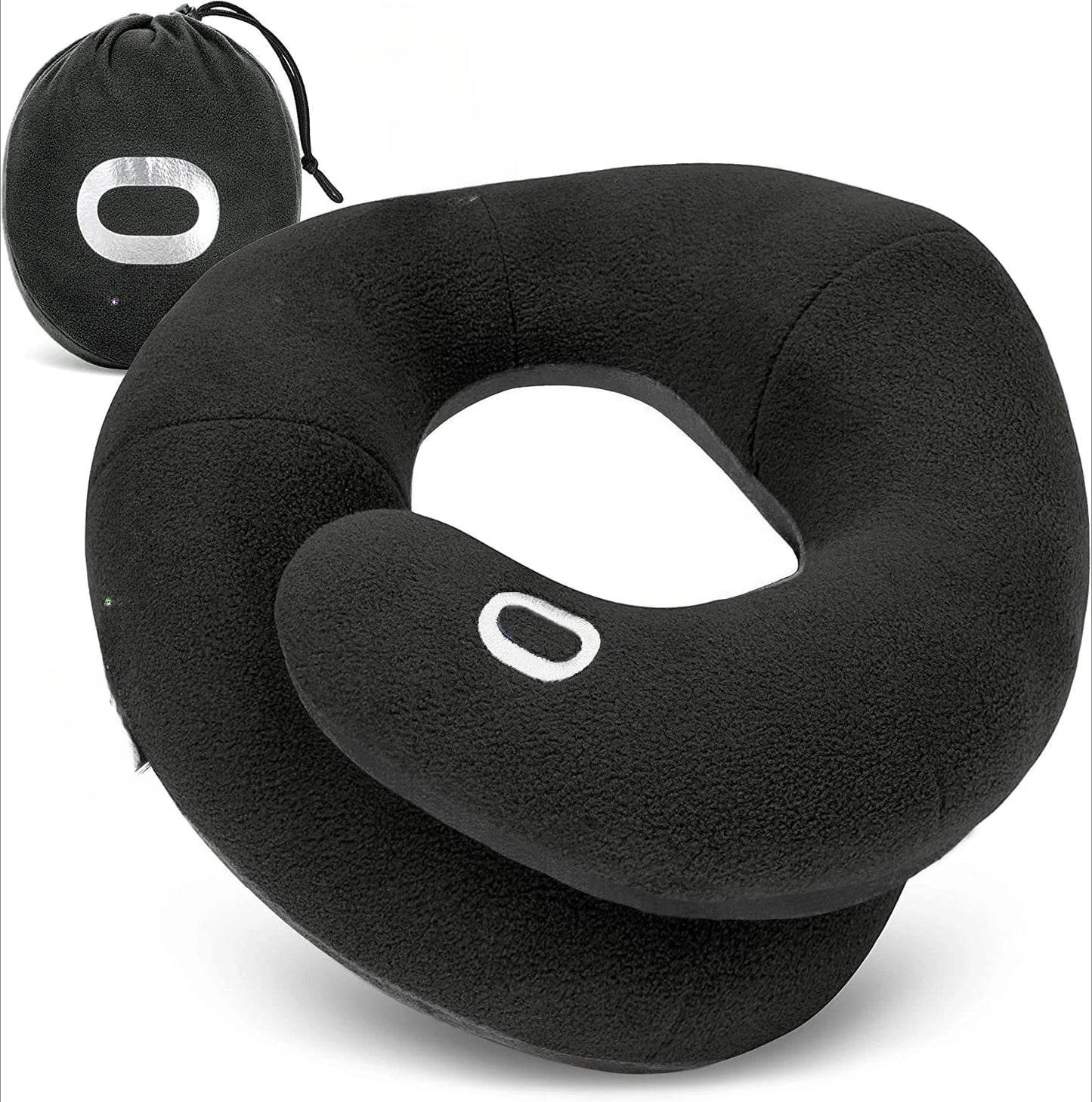 Head, and Chin When Sleeping Upright on Flights, Car, and Home, Comfortable Airplane Travel Pillow, X- Large, Gray