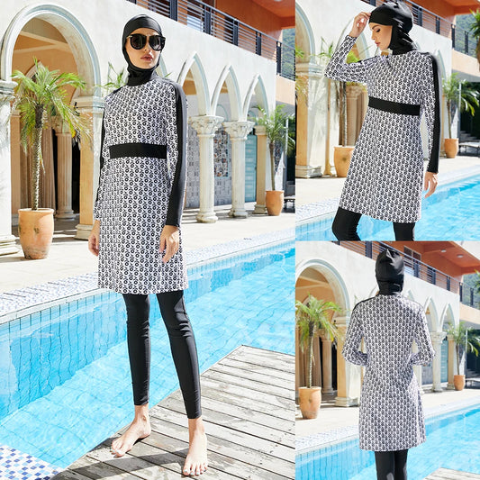 Bathing Swimming Suit For Burkini Muslim Fashion Swimwear Women Swimsuit Long Sleeve Arabic Turkey Pakistani Islamic Swim Wear
