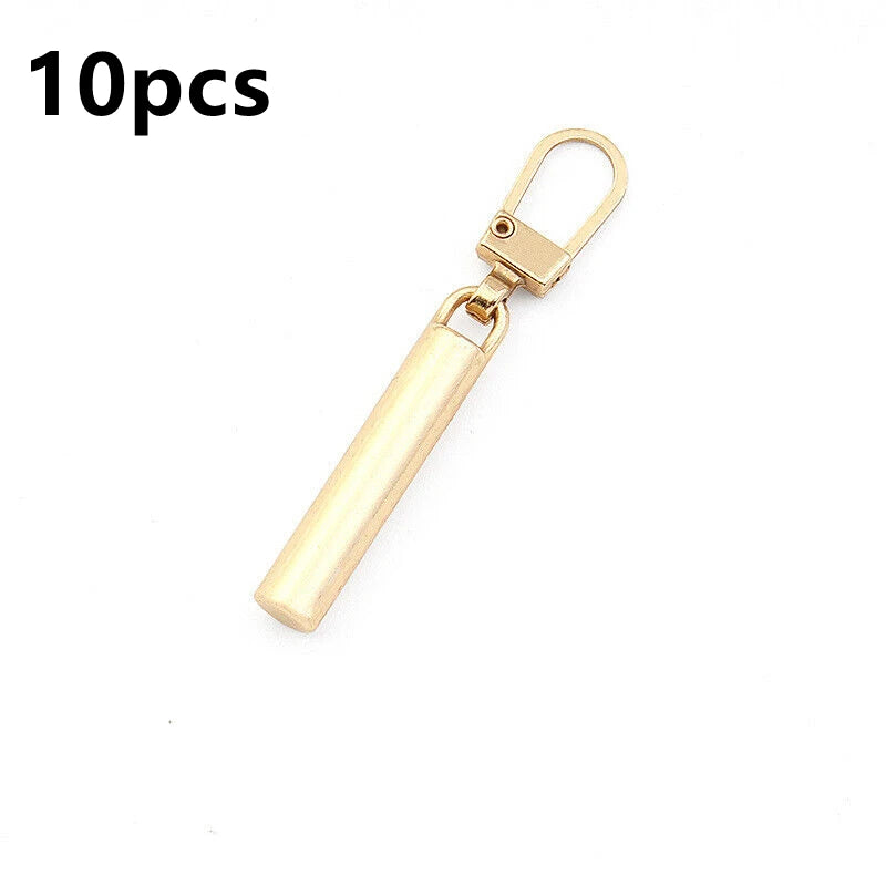 2/10 Stück Reißverschlussschieber-Abzieher, Sofort-Reparatur-Set für Reißverschlüsse, Ersatz für kaputte Schnallen, Reisetaschen, Reißverschlusskopf, DIY, Nähen, Basteln 