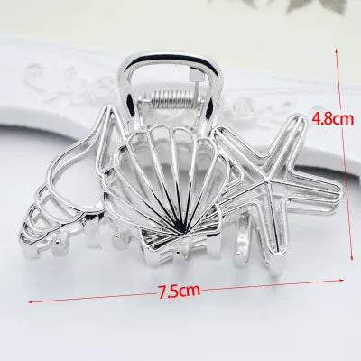 Fashion large Simple Wild Geometric Hair Claw For Women Girls Clamps Hair Crab Metal Women Hair Clip Claw Accessories Headwear