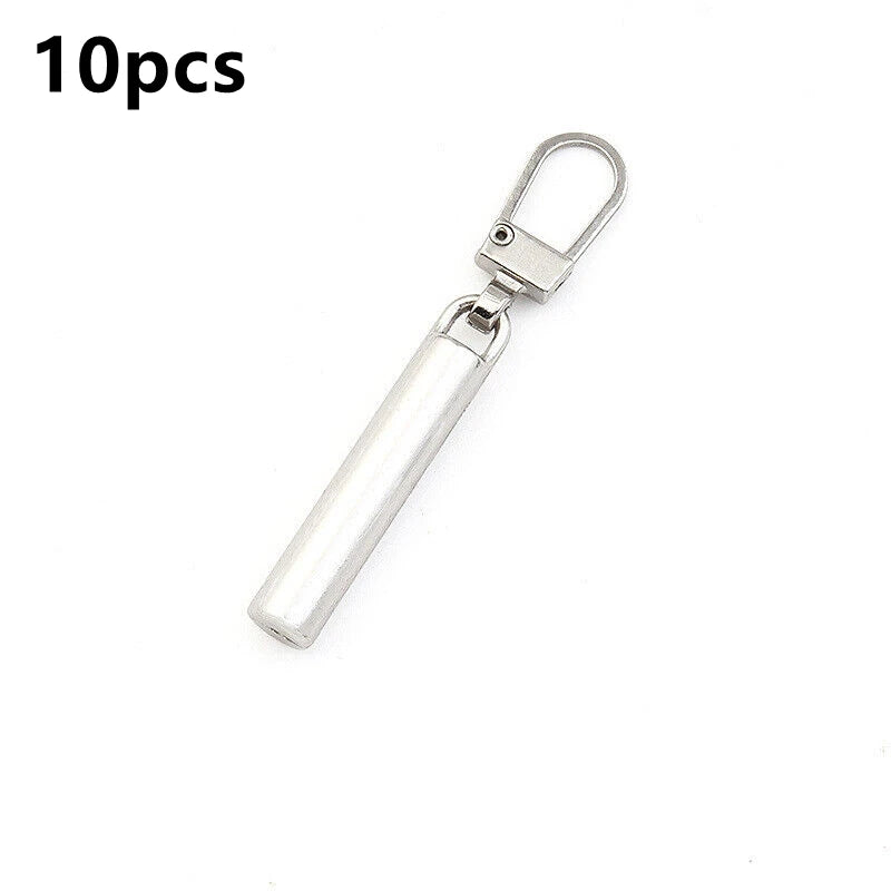 2/10 Stück Reißverschlussschieber-Abzieher, Sofort-Reparatur-Set für Reißverschlüsse, Ersatz für kaputte Schnallen, Reisetaschen, Reißverschlusskopf, DIY, Nähen, Basteln 