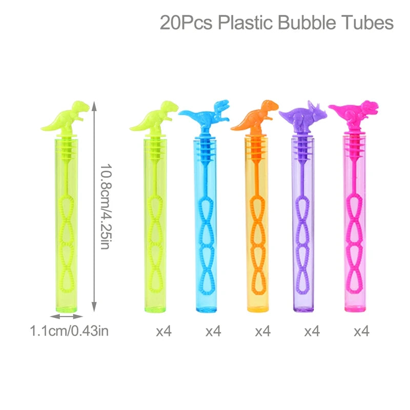 Dinosaur Bubble Tube Soap Bottle Dino Birthday Party Decoration Wedding Birthday Guests Gifts Baby Shower Suppies Kids Toys