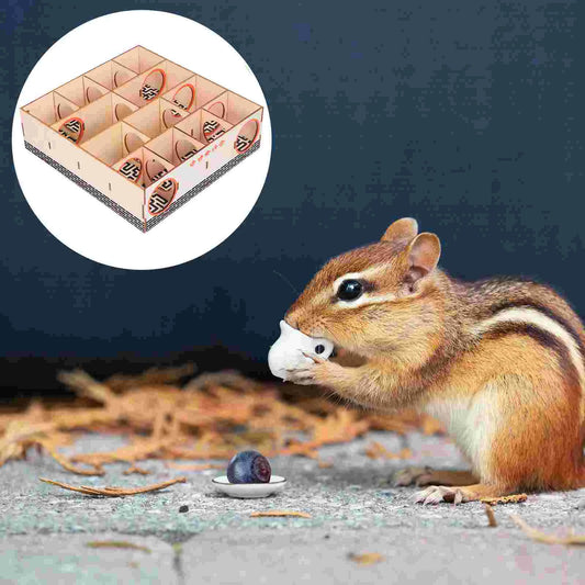 Hamster Toy Mice Maze Tunnel Wood Small Animal for Sports Toys Pet Wooden Bed Linings