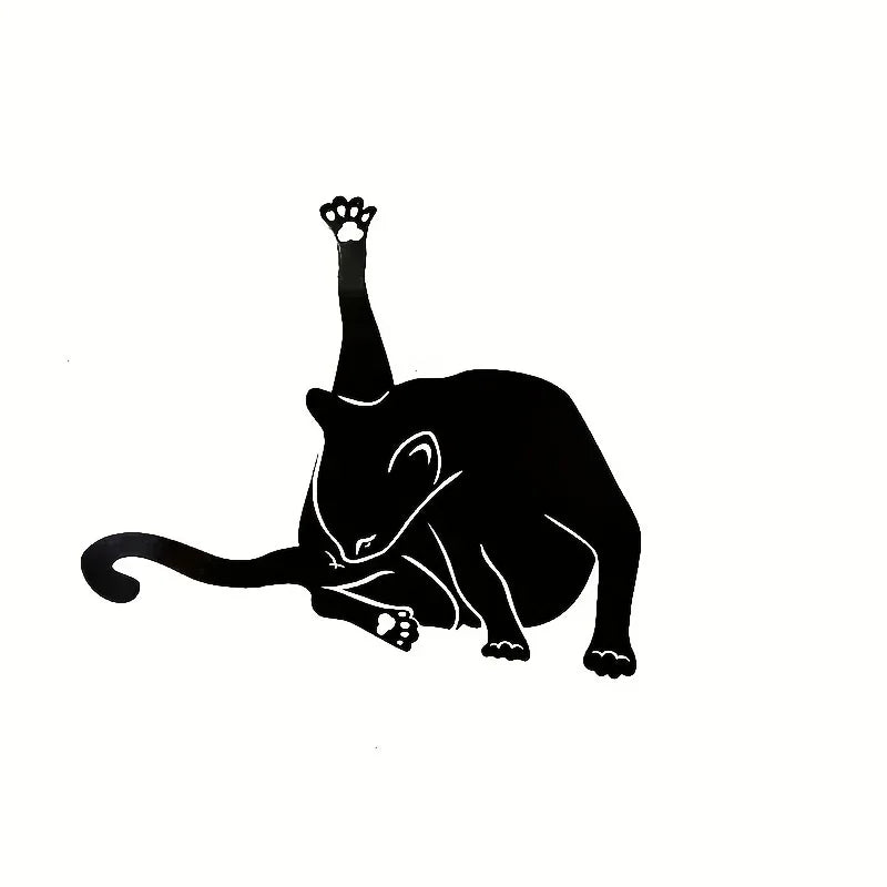 CIFBUY Deco 1pc Wall Decoration Metal Crafts Pendant Black Cat Metal Art Home Decor Outdoor Courtyard Indoor Applicable Decorati