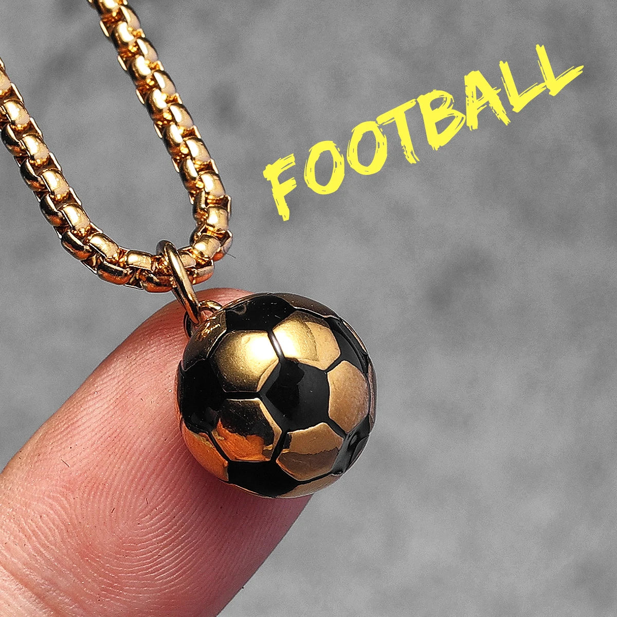 Basketball Football Men Necklaces With Pendant Stainless Steel Jewelry For Male Women Punk Hip Hop Accessories Gifts Wholesale