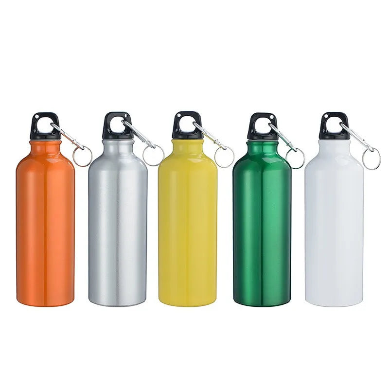 Outdoor-Sport Aluminium Wasserflasche Tragbarer Wasserbecher Bergsteigen Schnalle Kleine Öffnung Einschichtbecher 