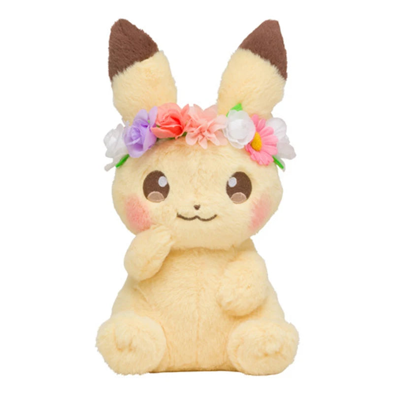 Easter Spring Festival Pikachu Eevee Plush Pokemon Doll Garland decoration Cute Stuffed Toy Kids Children Gift