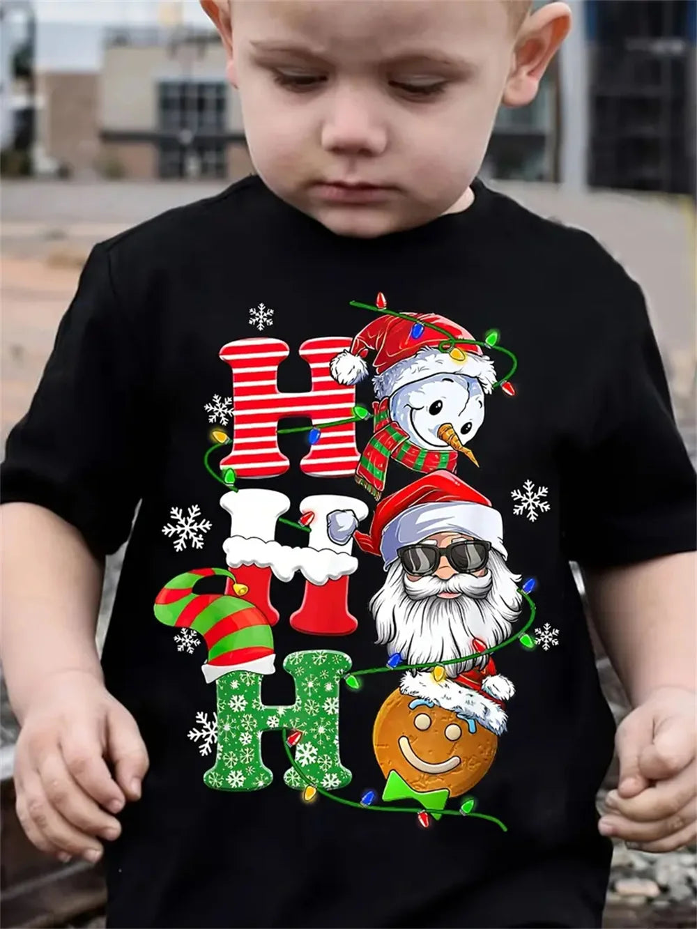 Christmas Santa Claus 3d Print Tee Shirt Kids Boys Clothes Short Sleeve Casual Children's Clothing Fashion T Shirt For Boys