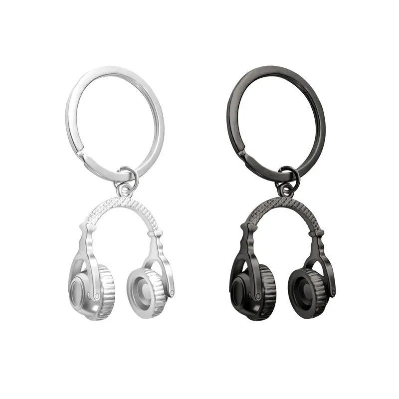 Music DJ Headset Keychain Headphone Keyring Gifts for Men Women Gift Jewelry