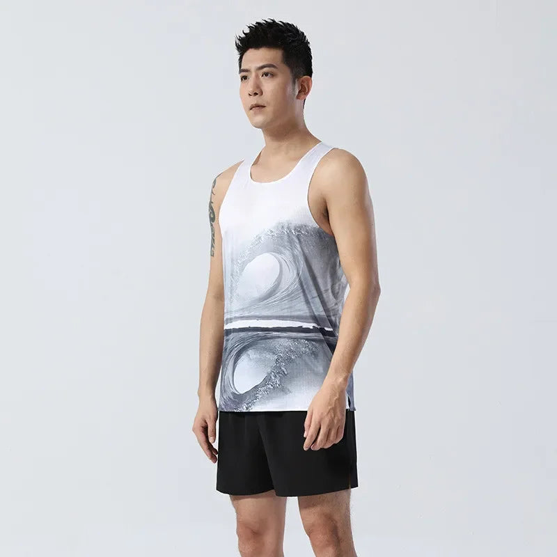 Adult Men Women Running Hiking Shirts Tight Gym Tank Top Fitness Marathon T-shirts Sport Exercise Basketball Vest Clothes B26