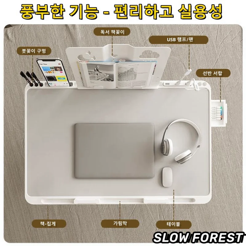 Laptop Bed Tray Table, Adjustable Laptop Bed Table,Portable Standing Desk with Storage Drawer,Foldable Lap Tablet Table for Sofa Home improvement office phone