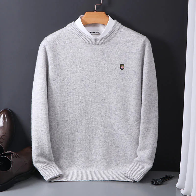 Oversize Cashmere Men Sweater O-Neck Knitted Jumpers Long Sleeve Male Pullover Soft Warm Woolen Korean luxury clothing