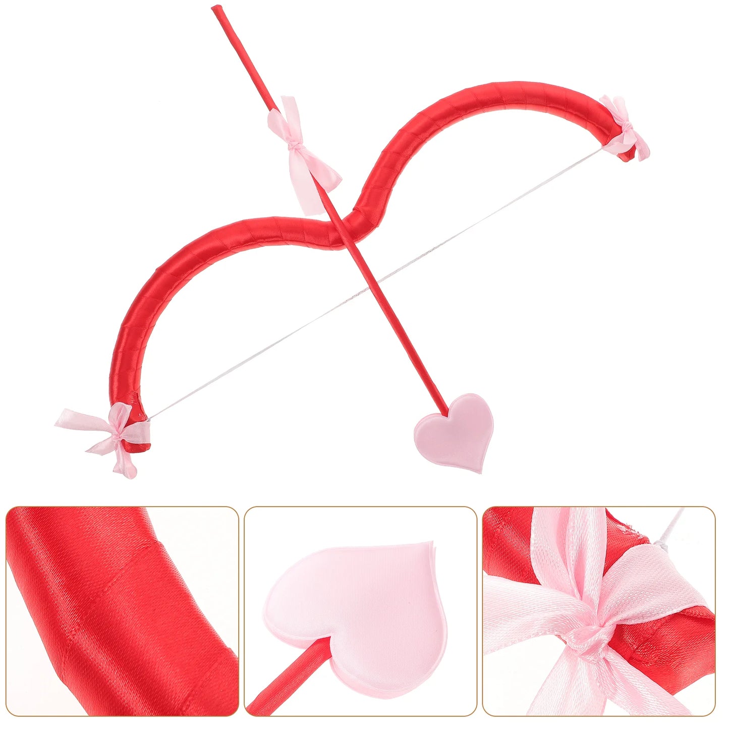 Kit Cupid Bow Valentines Day Costume and Arrow Toy Foams Red Cosplay Party Men Women