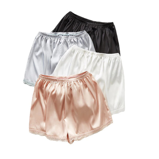 Comfortable Home Summer Satin Girl For Dress Spring Safety Shorts Pants Boxer Panties Lace Women's Breeches