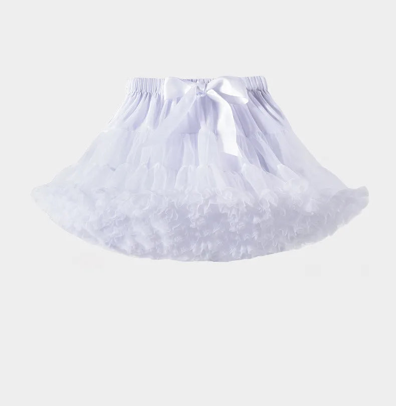 HEIßER Mädchen Tutu Röcke Solide Flauschigen Tüll Prinzessin Ballkleid Pettiskirt Kinder Ballett Party Leistung Kleid für Kinder 