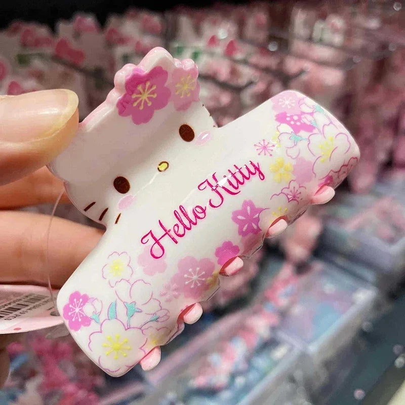 Hello Kitty Hairclips Kawaii Hair Accessories Sanrio Baby Girl Bows Hair Clip Headbands Ties Fashion Hairties Toddler Girl Fall