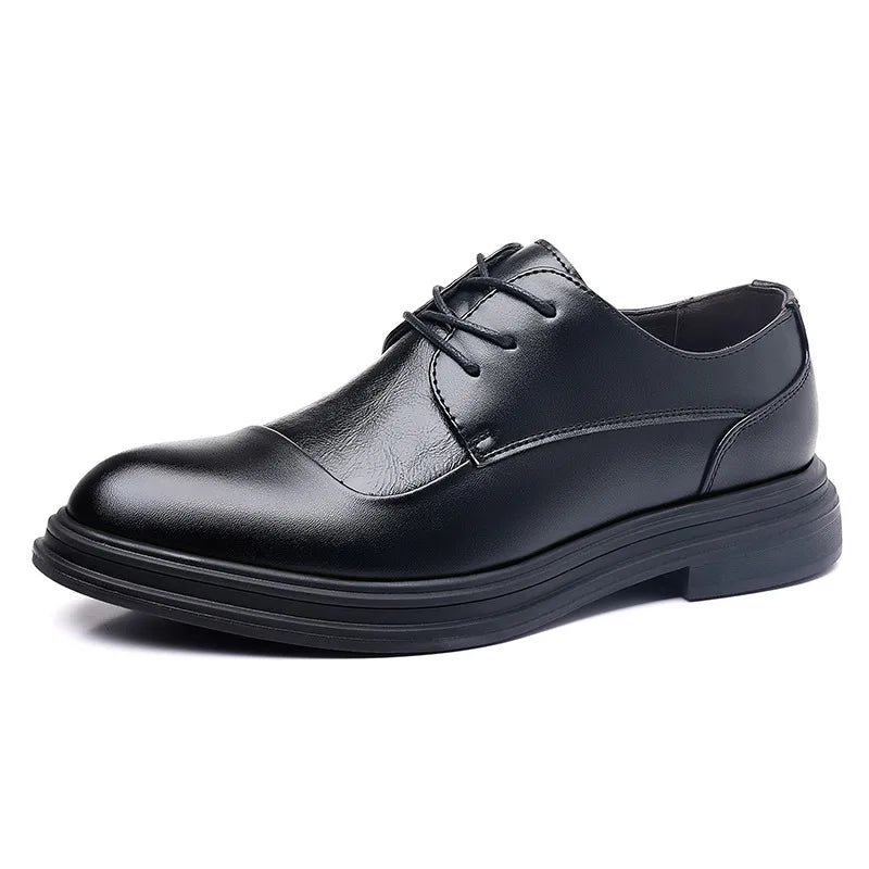 2025 Spring Gentleman Oxfords Leather Shoes Luxury Goods Men Shoes Fashion Casual Pointed Toe Formal Business Male Wedding Dress men shoes