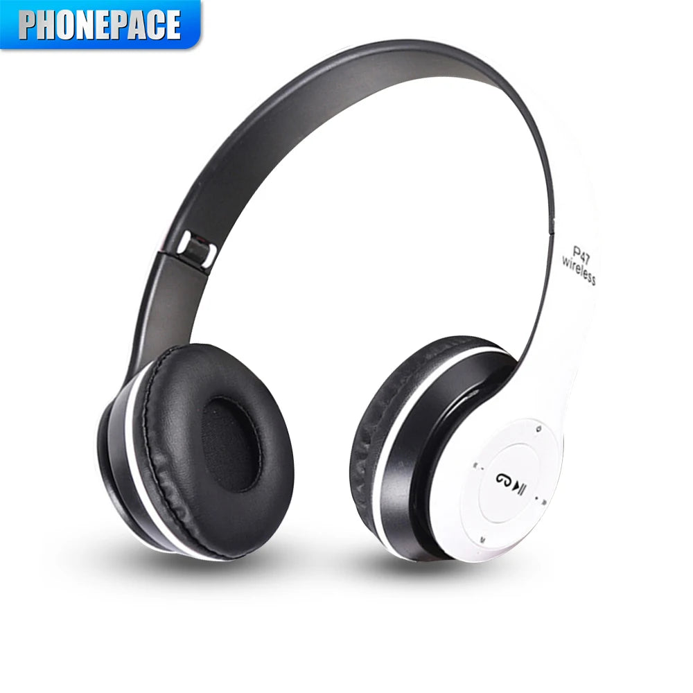 Stereo P47 Headset 5.0 Bluetooth Headset Folding Series Drahtloses Sportspiel-Headset für iPhone XiaoMi 