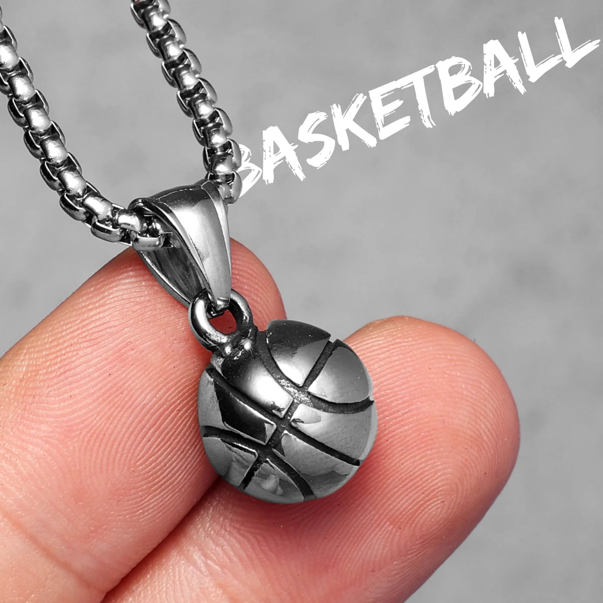 Basketball Football Men Necklaces With Pendant Stainless Steel Jewelry For Male Women Punk Hip Hop Accessories Gifts Wholesale