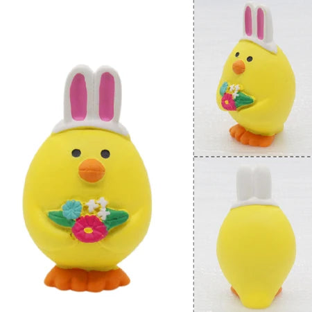 Easter Garden Party Colored Egg Rabbit Garden Ding Cat Sleeps in Spring Travel Doll Resin Home Decoration Festival Gift Crafts