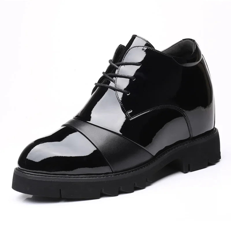 12cm Elevator Shoes Deodorant Business Men's Formal Leather Shoes New Inner Heightening Shoes Men's Invisible Inner Heightening
