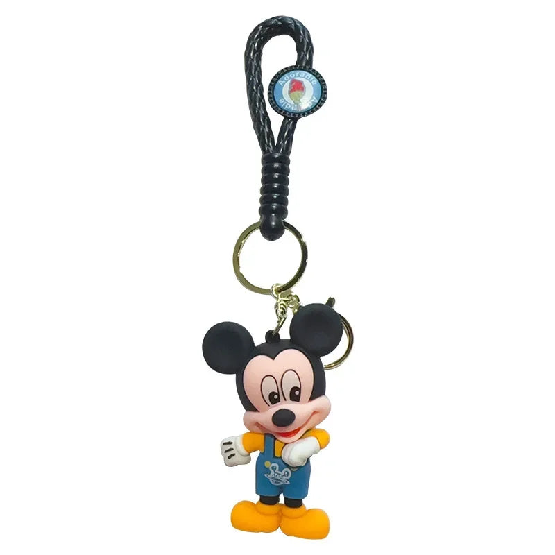 Cartoon Disney Mickey Donald Daisy Duck Keychain Cute Goofy Pendant Bag Car Pendant Gifts for Kids Friends Keyrings Accessories