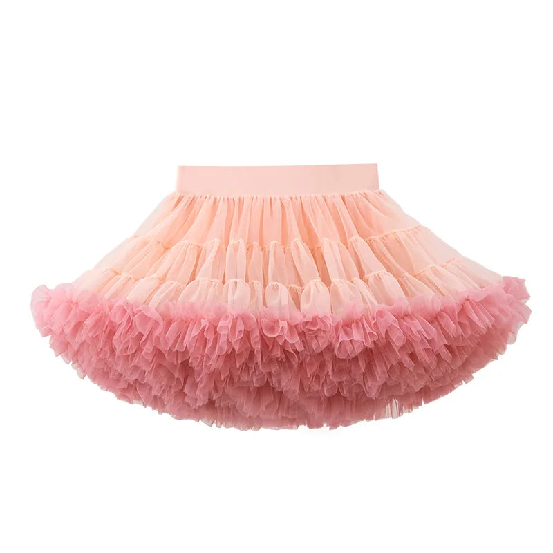 HEIßER Mädchen Tutu Röcke Solide Flauschigen Tüll Prinzessin Ballkleid Pettiskirt Kinder Ballett Party Leistung Kleid für Kinder 