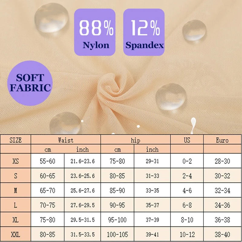 Dimmkof 9 Steel Bones Waist Trimmer Women's Tummy Control Double Buckle Shapewear Breathable Mesh Workout Hourglass Shape Girdle