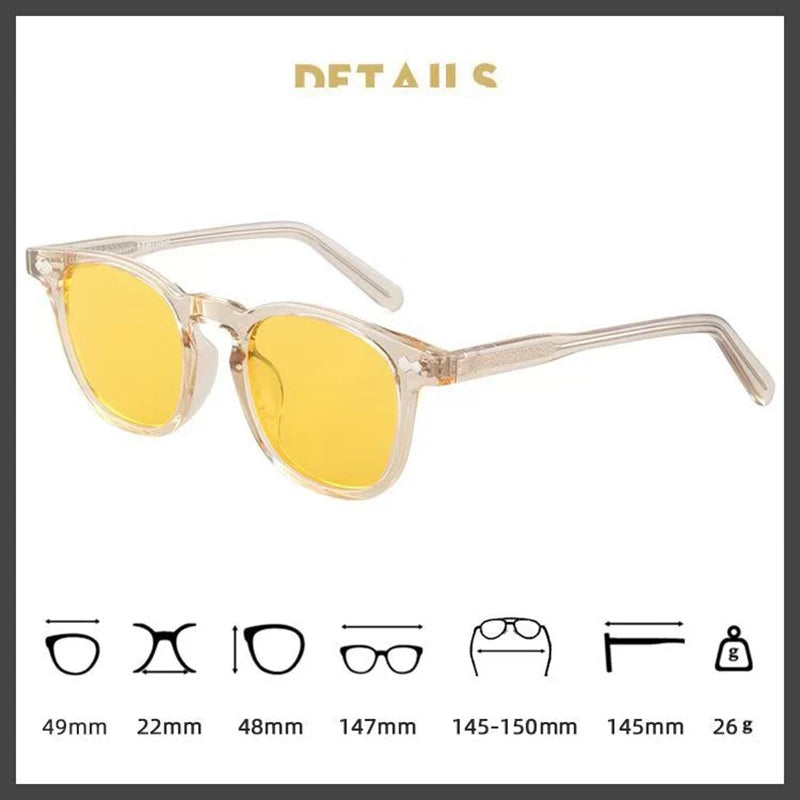 Luxury Brand Sunglasses Man Johnny Depp Lemtosh Polarized Sun Glasses Woman Vintage UV400 Driver's Shade Night Vision Goggles