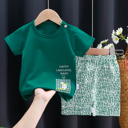 Kinder Kleidung Set Baby Junge/Mädchen T-Shirt + Shorts Sommer Kleidung Baumwolle Cartoon Casual Jungen Trainingsanzug Kinder Baby Kleidung Set 