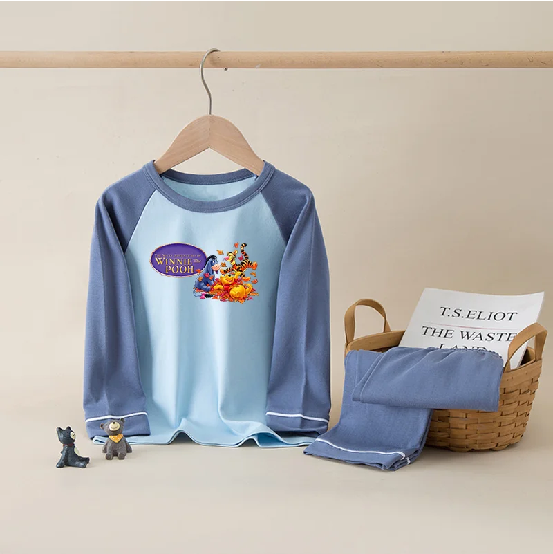 Winnie the Pooh  Cotton Kids Pajama Sets ,Sleeping Clothing Sets, long Sleeve Pants Sleepwear