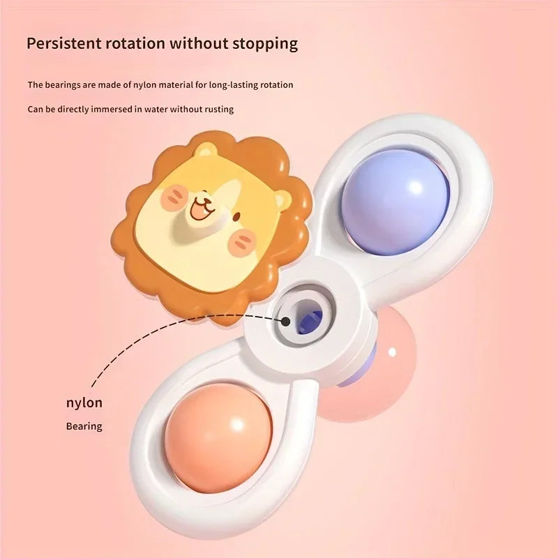 3 STÜCKE Saugnapf Spinner Spielzeug Baby Bad Lustiges Spiel Lernspielzeug Für Kinder Mädchen Jungen Säugling Sensorischen Stressabbau Geschenk 