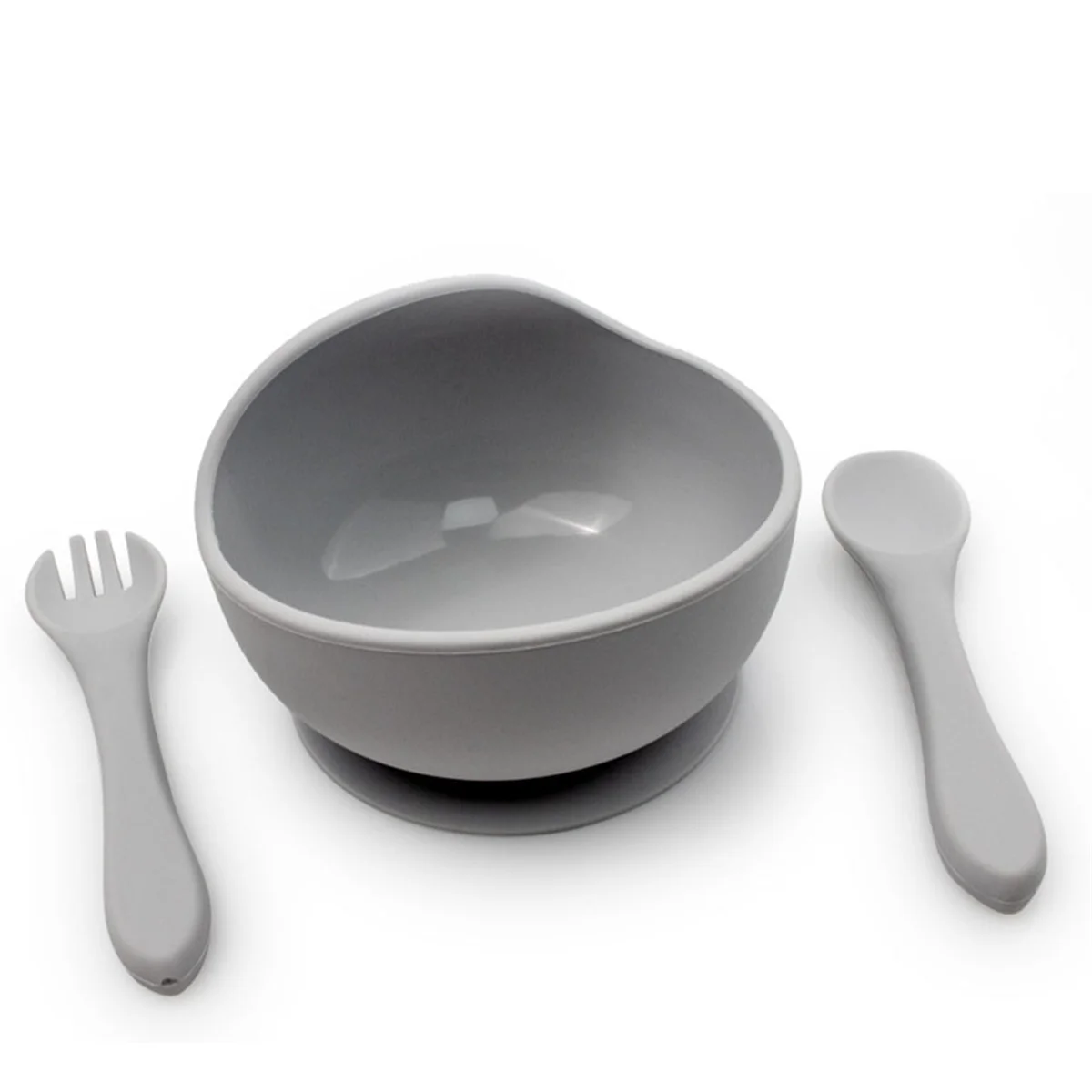 Children'S Tableware Set Baby Complementary Food Training Silicone Tableware Baby Suction Cups Bowls Baby Supplies A