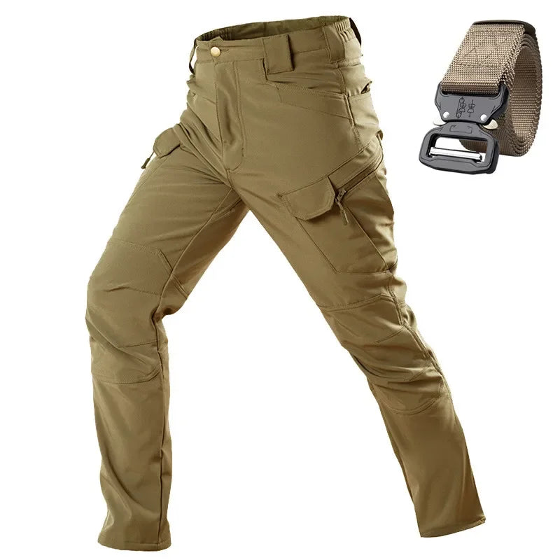 5XL 6XL Taktische Wanderjacke für Herren mit Haifischhaut-Softshell, winddicht, wasserdicht, mit Kapuze, Thermo-Jacke und Hose für den Außenbereich 