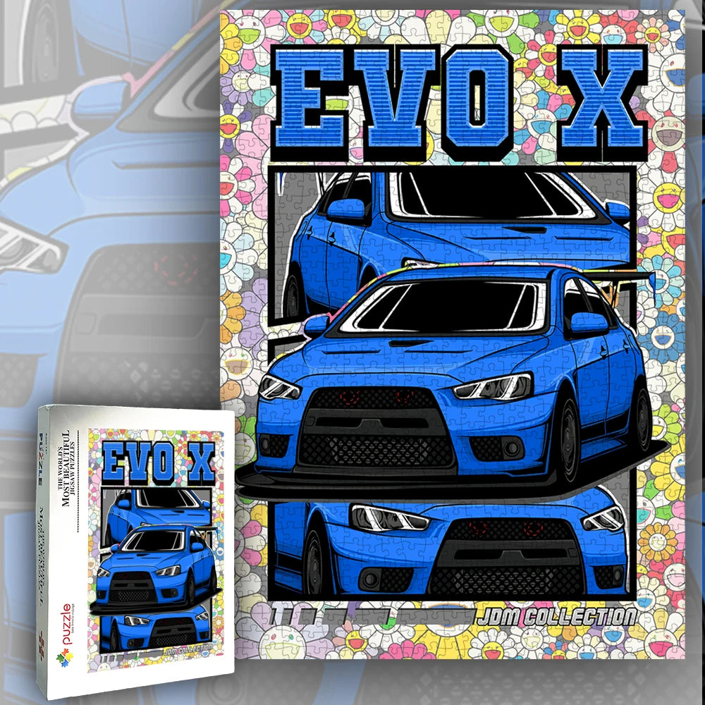 Jigsaw Puzzle 1000 Pieces White Card Paper Assembling Car Models Ducational Lntellectual Decompressing Children Dine Party Gift