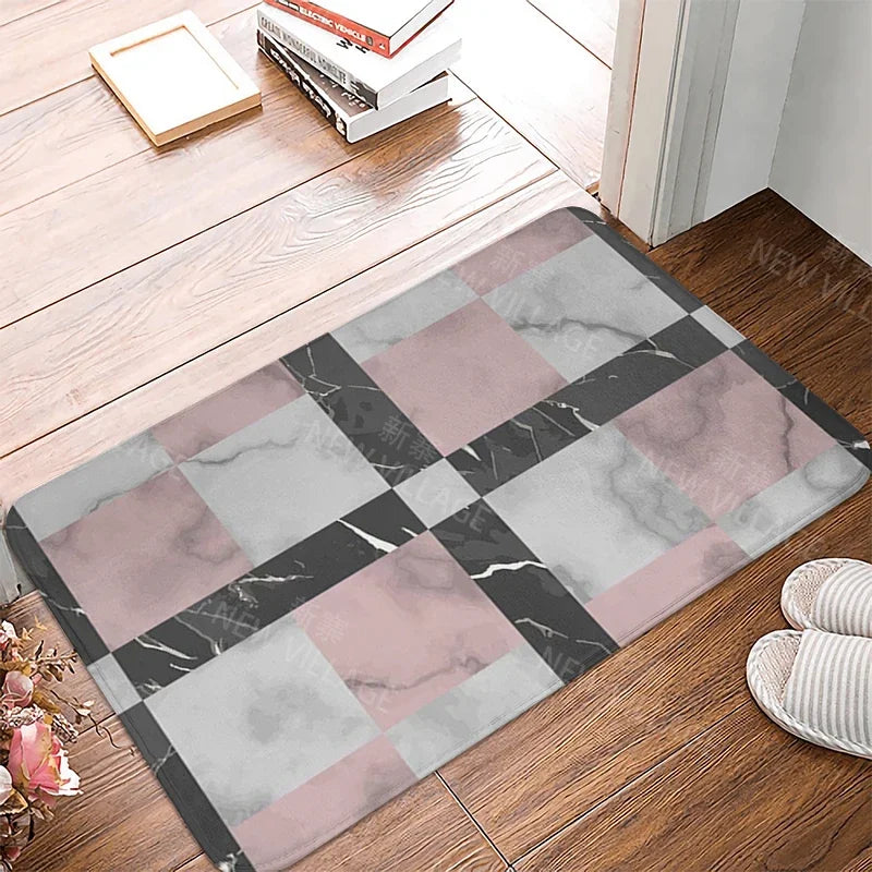 House entrance carpet home doormat entrance room bath mat marbling foot mat bathroom non-slip mat kitchen water absorption mat