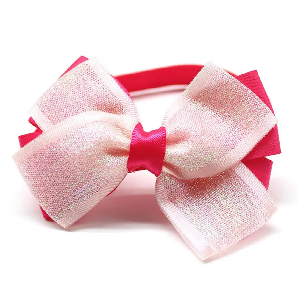 Pet Collar Romantic Princess Style Printed Cat dog Neck Circle Adjustable Decorative Valentines Day Puppy Kit Neck Tie Pet Supplies