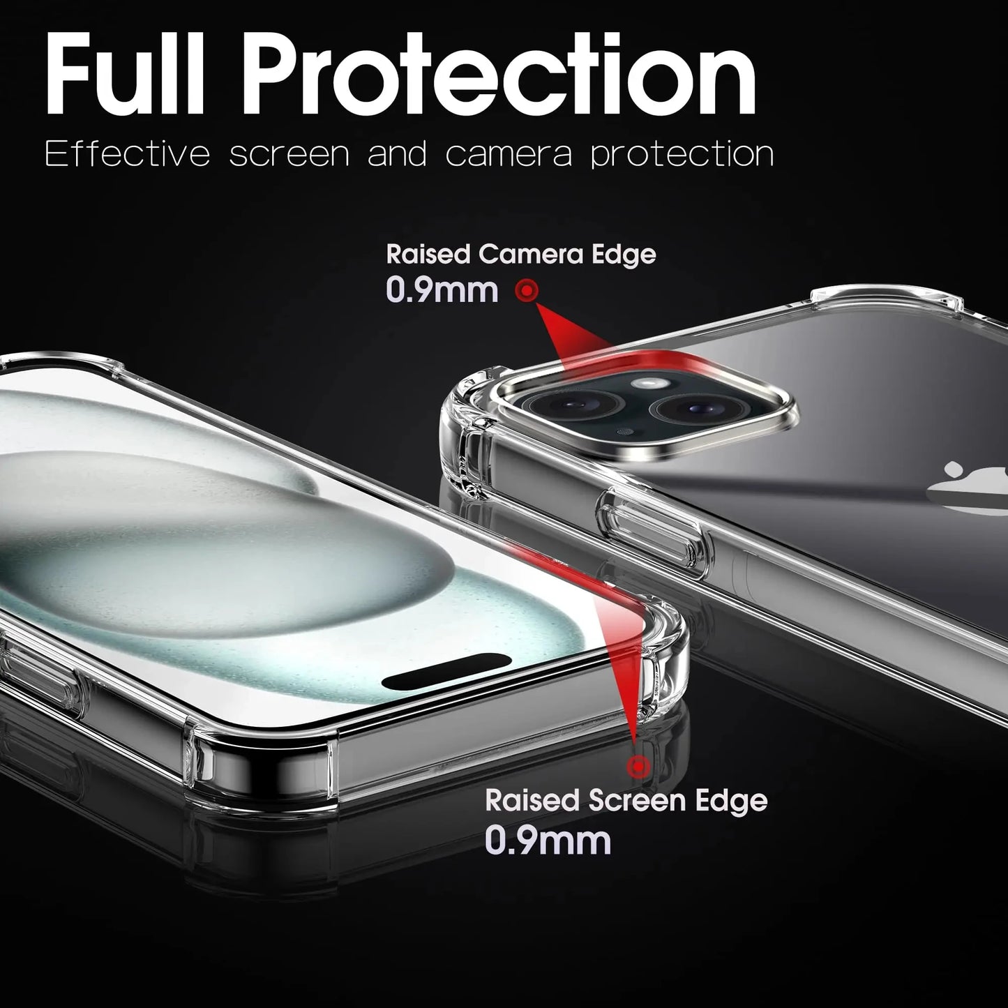Shockproof Clear Phone Case For iPhone 15 13 11 12 14 Pro Max Plus Mini X XR XS Soft Silicone Protection Transparent Accessories
