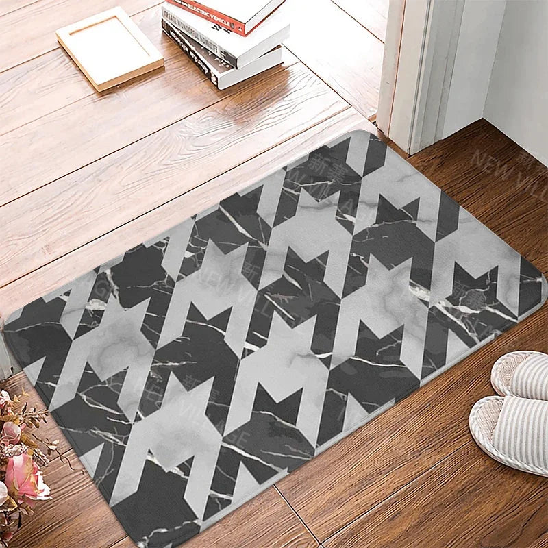 House entrance carpet home doormat entrance room bath mat marbling foot mat bathroom non-slip mat kitchen water absorption mat