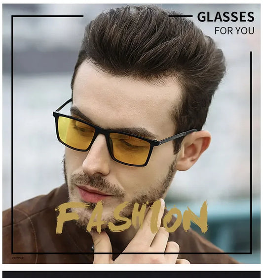 Anti-UV Night Vision Sunglasses Day Night Driving Glasses Sunglasses Men Fashion Outside Adult Eyewear Driver Driving Glasses