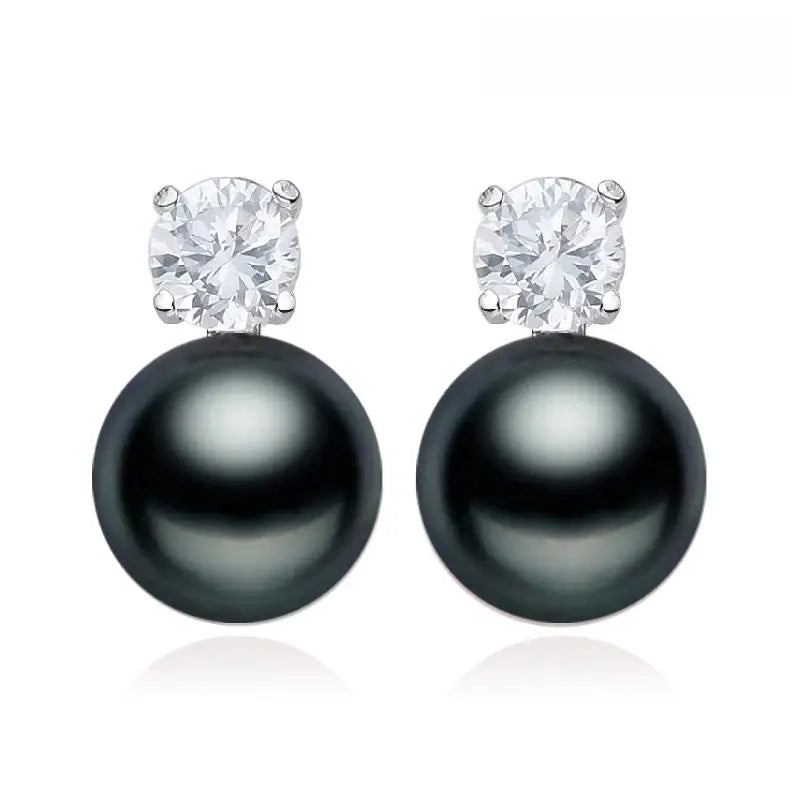 FENASY Genuine Natural Freshwater Pearl Stud Earrings 925 Sterling Silver Party Jewelry Elegant Gifts For Women Wholesale
