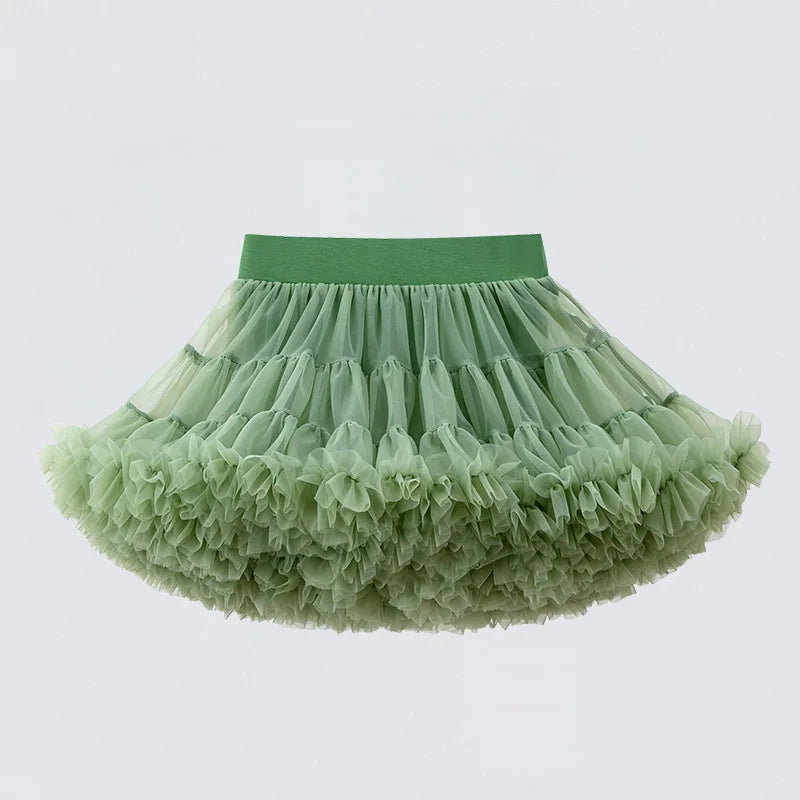 HEIßER Mädchen Tutu Röcke Solide Flauschigen Tüll Prinzessin Ballkleid Pettiskirt Kinder Ballett Party Leistung Kleid für Kinder 