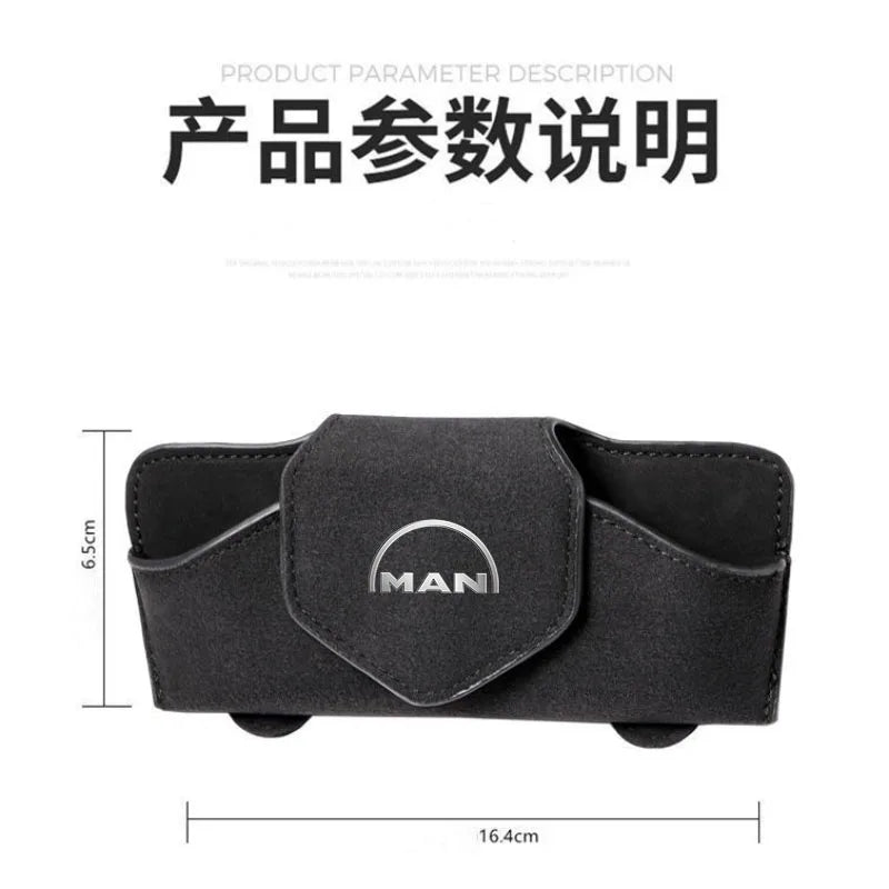 Car Glasses Holder Decoration Case Cover Eyeglass Sun Glasses Storage for MAN TGX TGM TGA TGS TGE Far Fashion aroma Accessories